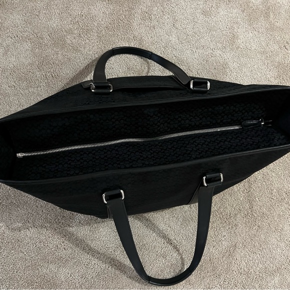 Vintage Coach Black Mini Logo Weekender - Picture 3 of 15